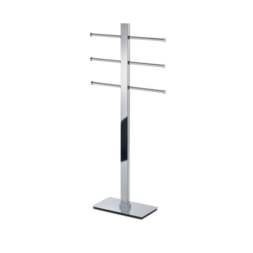Piantana con 3 braccia portasalviette scorrevoli Gedy serie Bridge - Cromato