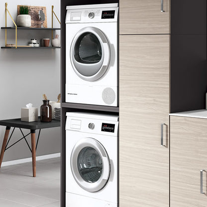 Composizione Mobili Lavanderia Area51-02 con lavatoio, moduli lavatrice ed asciugatrice e colonna - Olmo Rosseau by CeramicStore | Lo specialista del tuo bagno