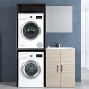 Composizione Mobili Lavanderia Area51-08 con lavatoio, moduli lavatrice ed asciugatrice e specchio- Olmo Rosseau by CeramicStore | Lo specialista del tuo bagno