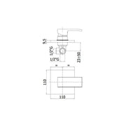 Miscelatore incasso doccia piastra acciaio inox leva standard serie Level modello LES010CR/M cromo Paffoni by CeramicStore | Lo specialista del tuo bagno