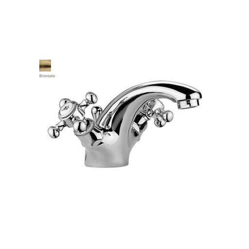 Monoforo lavabo con scarico automatico Paffoni serie Viola - Bronzato by CeramicStore | Lo specialista del tuo bagno
