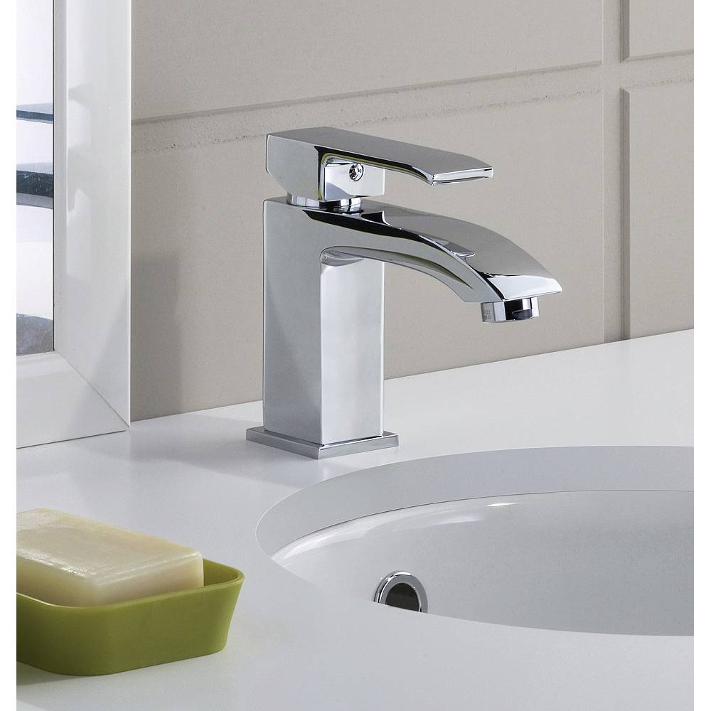 Miscelatore lavabo senza scarico serie Level modello LES071ST steel looking Paffoni by CeramicStore | Lo specialista del tuo bagno