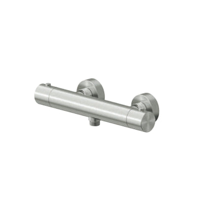 Miscelatore monocomando esterno termostatico per doccia RubiFlux serie Aria - Acciaio Satinato by CeramicStore | Lo specialista del tuo bagno