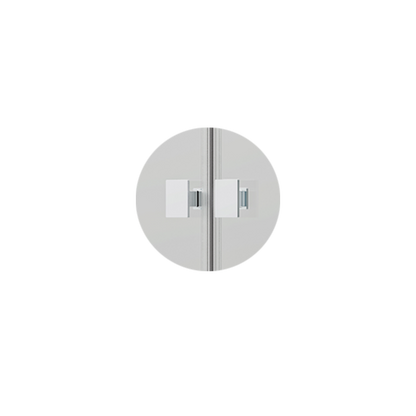 Box doccia DSense doppia battente 95cm h200cm vetro trasparente profili cromo by CeramicStore | Lo specialista del tuo bagno