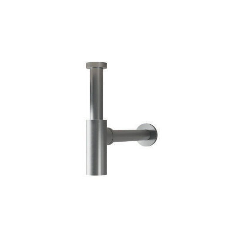Sifone tondo per lavabo RubiFlux serie Aria €“ Acciaio Satinato 316L by CeramicStore | Lo specialista del tuo bagno