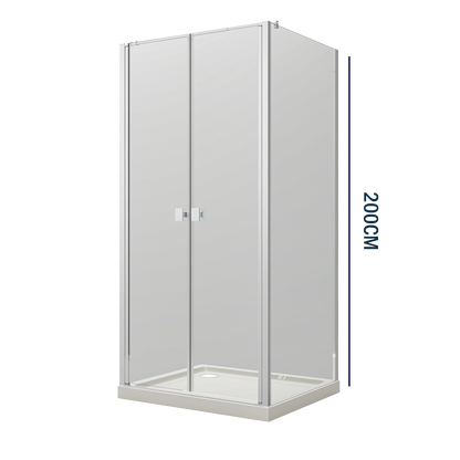 Parete doccia DocciaGo DSense 70cm h200cm vetro trasparente profili cromo by CeramicStore | Lo specialista del tuo bagno