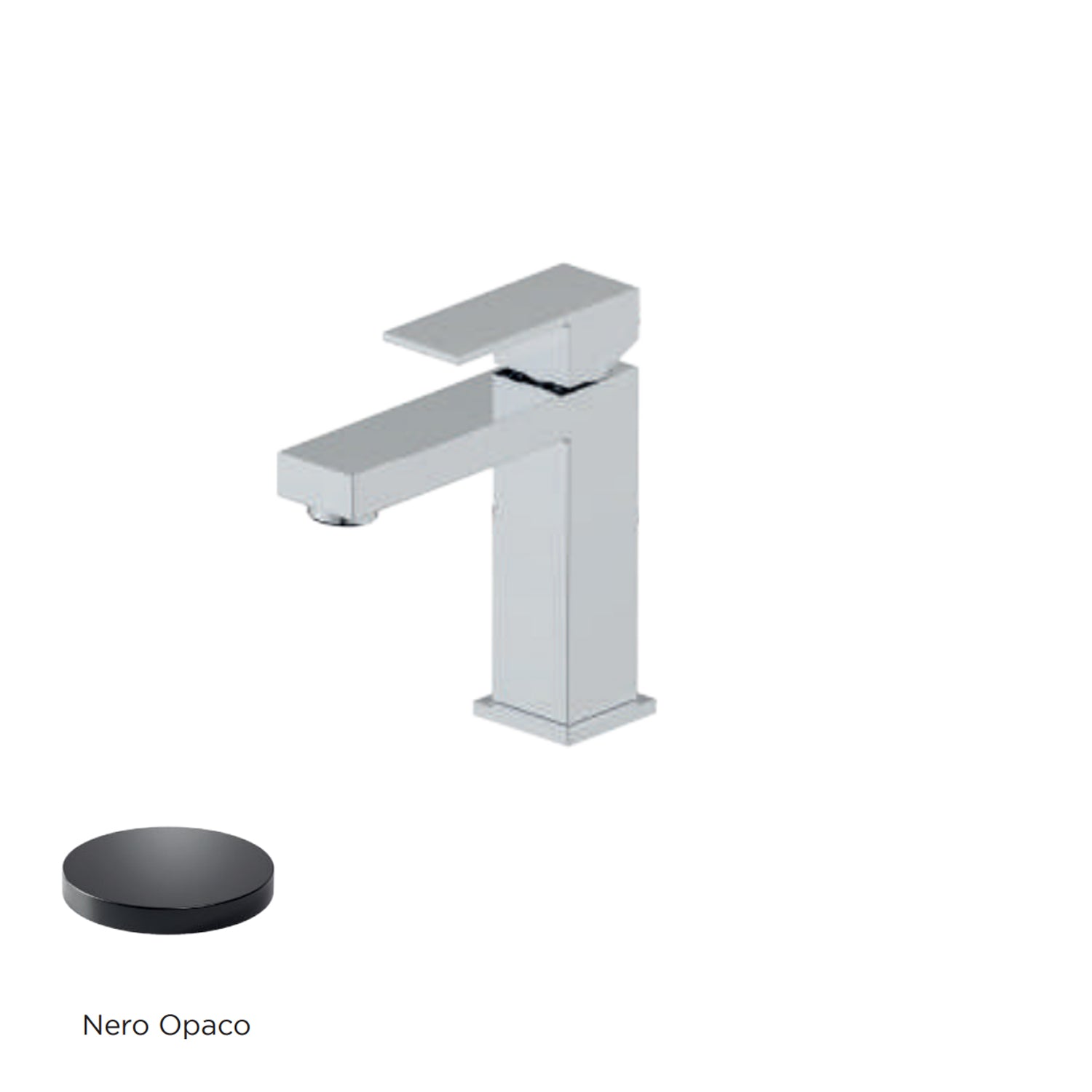 Miscelatore monocomando lavabo RubiFlux serie Rose - Nero Opaco by CeramicStore | Lo specialista del tuo bagno