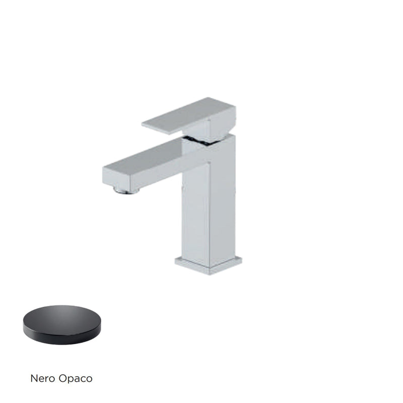 Miscelatore monocomando lavabo RubiFlux serie Rose - Nero Opaco