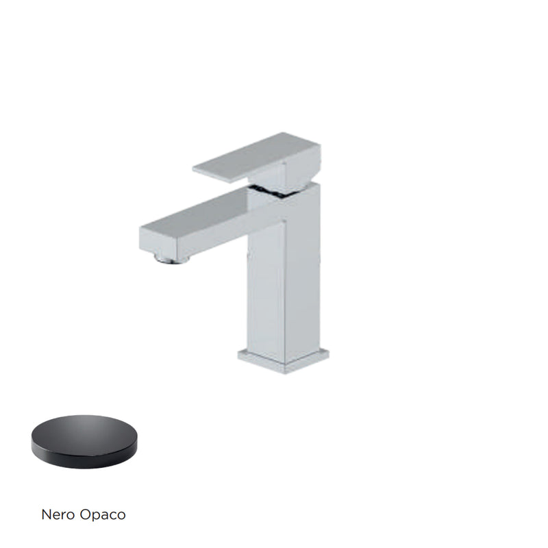 Miscelatore monocomando lavabo con scarico RubiFlux serie Rose - Nero Opaco by CeramicStore | Lo specialista del tuo bagno