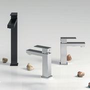 Miscelatore monocomando lavabo alto RubiFlux serie Rose - Nero Opaco by CeramicStore | Lo specialista del tuo bagno