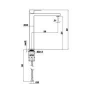 Miscelatore monocomando lavabo alto RubiFlux serie Rose - Nero Opaco by CeramicStore | Lo specialista del tuo bagno