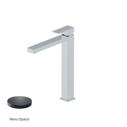 Miscelatore monocomando lavabo alto RubiFlux serie Rose - Nero Opaco by CeramicStore | Lo specialista del tuo bagno