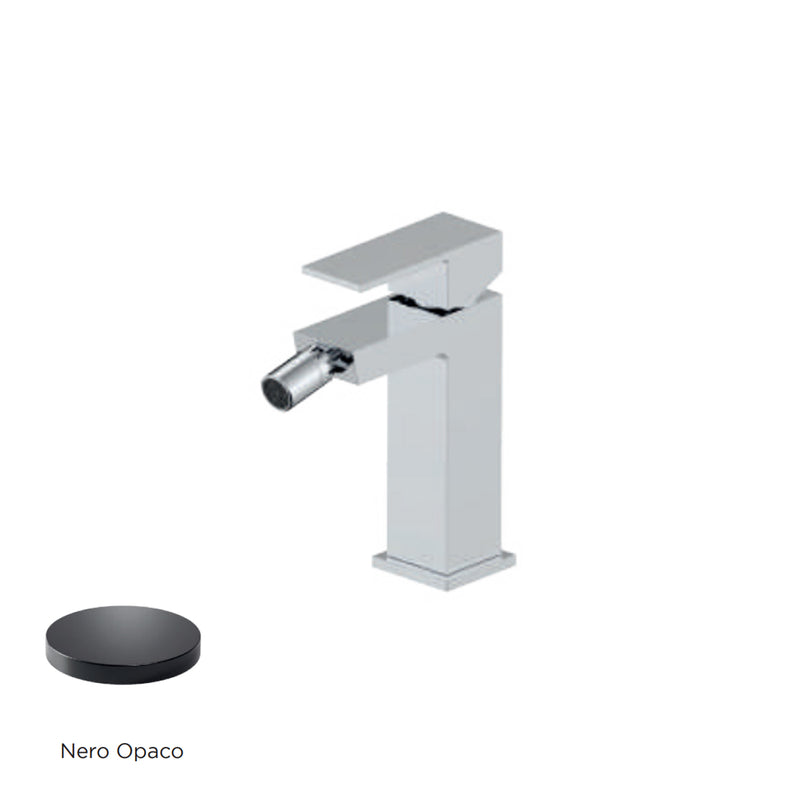 Miscelatore monocomando bidet con scarico RubiFlux serie Rose - Nero Opaco by CeramicStore | Lo specialista del tuo bagno