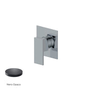 Miscelatore monocomando da incasso per doccia RubiFlux serie Rose - Nero Opaco by CeramicStore | Lo specialista del tuo bagno