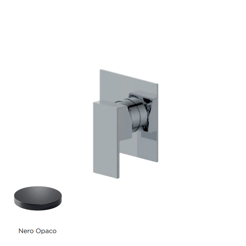 Miscelatore monocomando da incasso per doccia RubiFlux serie Rose - Nero Opaco by CeramicStore | Lo specialista del tuo bagno