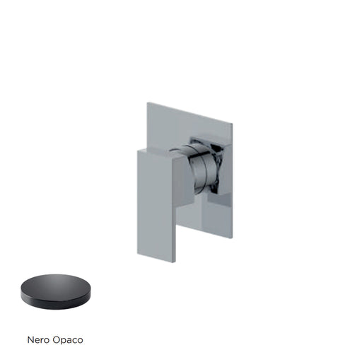 Miscelatore monocomando da incasso per doccia RubiFlux serie Rose - Nero Opaco by CeramicStore | Lo specialista del tuo bagno