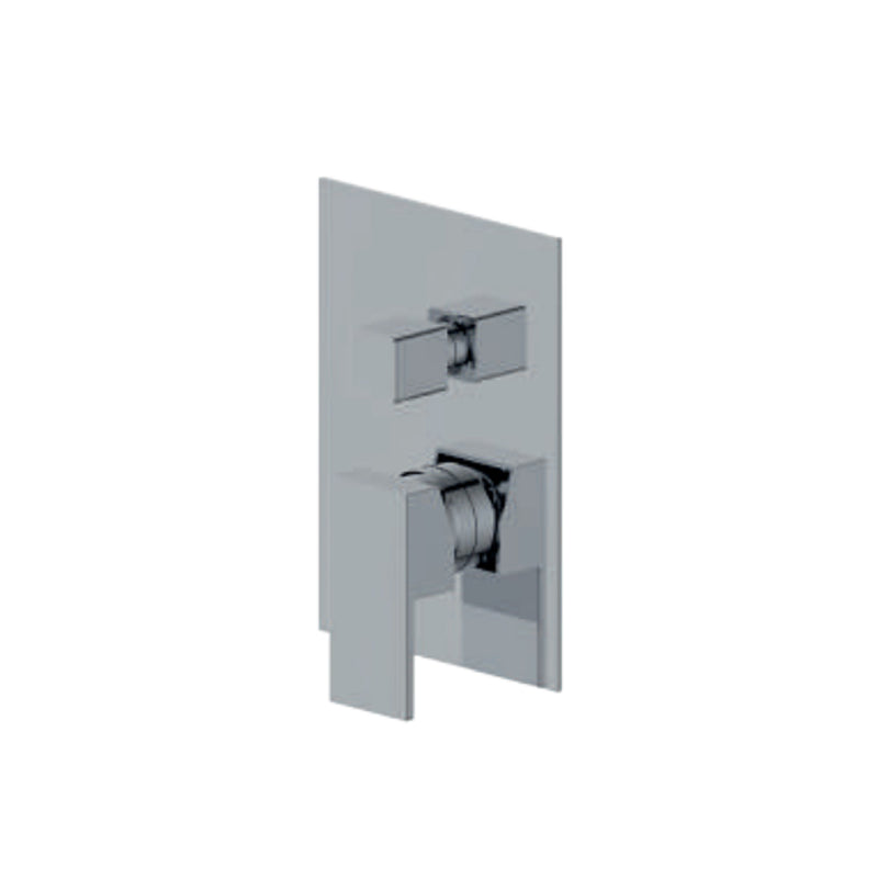 Miscelatore monocomando da incasso per doccia con deviatore RubiFlux serie Rose - Cromo by CeramicStore | Lo specialista del tuo bagno