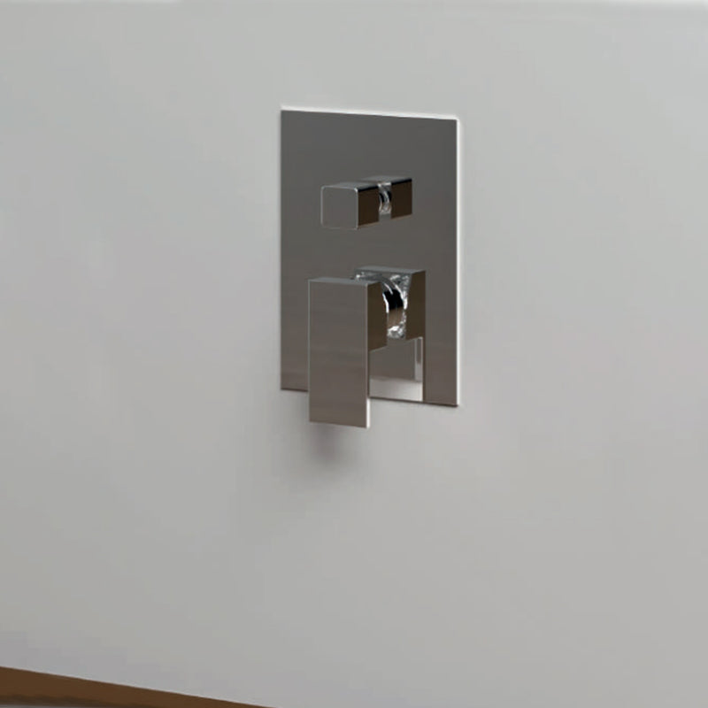 Miscelatore monocomando da incasso per doccia con deviatore RubiFlux serie Rose - Cromo by CeramicStore | Lo specialista del tuo bagno