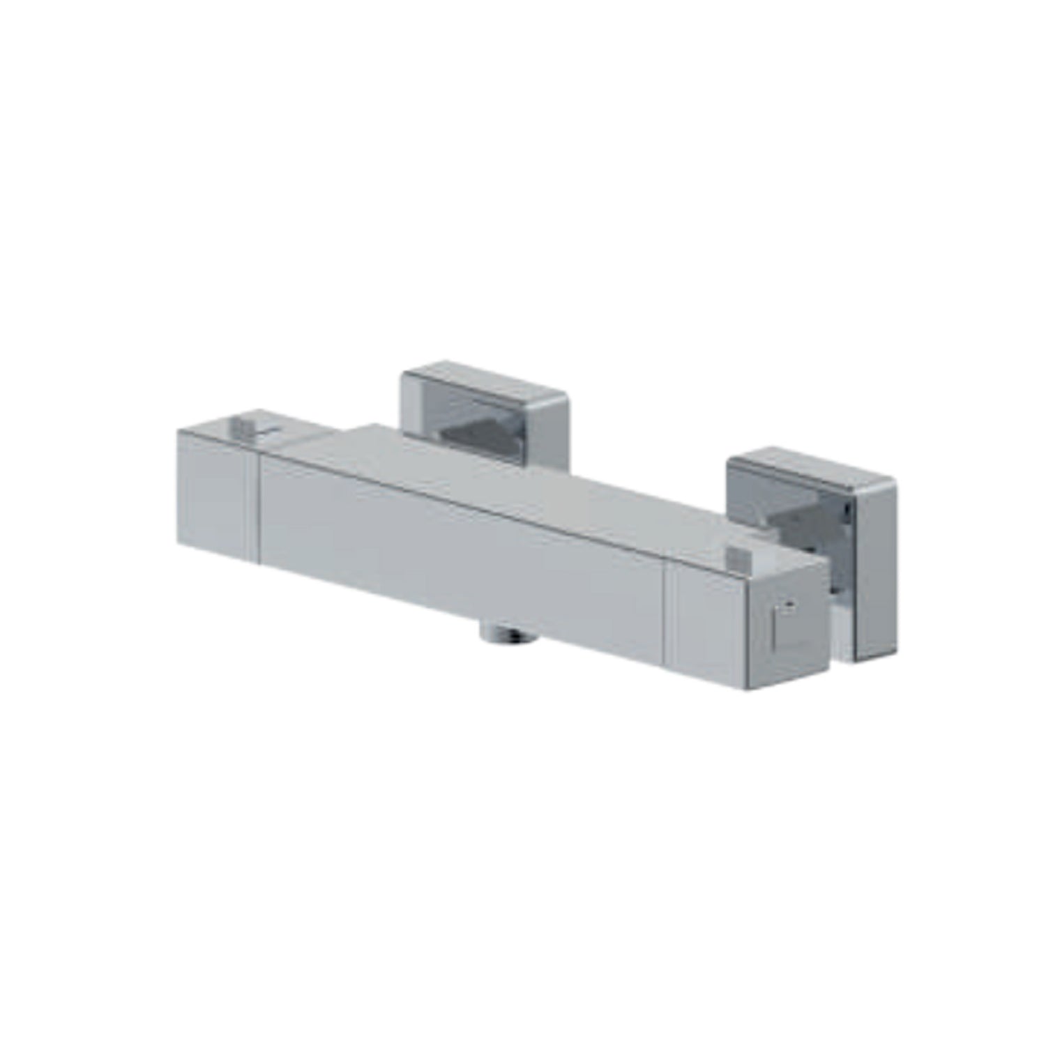 Miscelatore monocomando esterno termostatico per doccia RubiFlux serie Rose - Cromato by CeramicStore | Lo specialista del tuo bagno