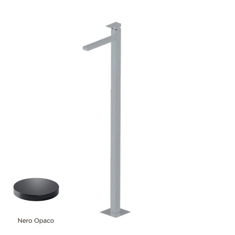 Miscelatore monocomando lavabo freestanding RubiFlux serie Rose - Nero Opaco by CeramicStore | Lo specialista del tuo bagno