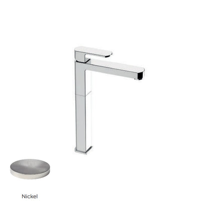Miscelatore monocomando lavabo alto RubiFlux serie Dema - Nickel by CeramicStore | Lo specialista del tuo bagno