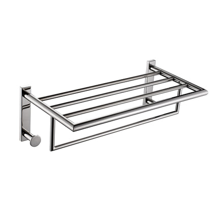 Mensola porta asciugamani L. 50 cm in Acciaio Inox AISI 304 Gedy serie Project - Lucido by CeramicStore | Lo specialista del tuo bagno
