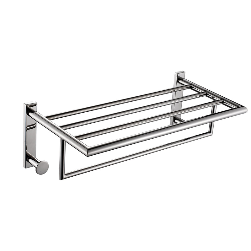 Mensola porta asciugamani L. 50 cm in Acciaio Inox AISI 304 Gedy serie Project - Lucido by CeramicStore | Lo specialista del tuo bagno