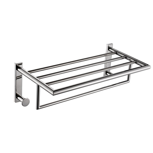 Mensola porta asciugamani L. 50 cm in Acciaio Inox AISI 304 Gedy serie Project - Lucido by CeramicStore | Lo specialista del tuo bagno