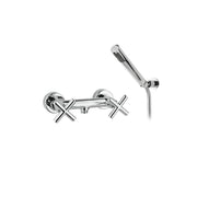 Miscelatore doccia in ottone cromato con kit doccia serie Sirio Keller Taps by CeramicStore | Lo specialista del tuo bagno