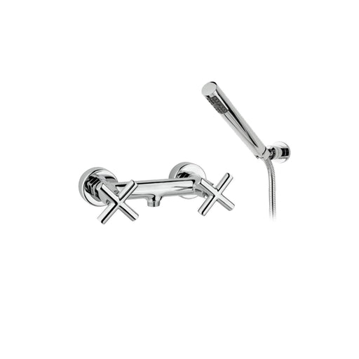 Miscelatore doccia in ottone cromato con kit doccia serie Sirio Keller Taps by CeramicStore | Lo specialista del tuo bagno