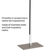 Piantana porta asciugamani in Acciaio Inox Gedy di Rainbow - Trasparente/Tortora