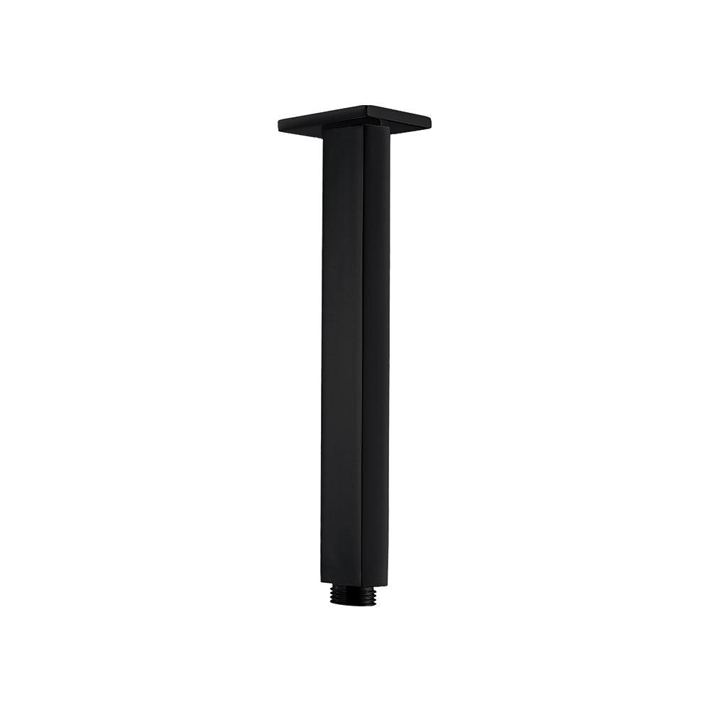 Braccio doccia per soffione quadrato a soffitto in ottone by GME - Nero opaco by CeramicStore | Lo specialista del tuo bagno