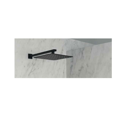 Braccio doccia per soffione quadrato a parete in ottone by GME - Nero opaco by CeramicStore | Lo specialista del tuo bagno