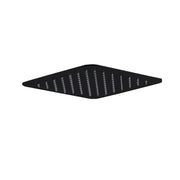 Soffione doccia quadrato ultrapiatto in acciaio inox by GME - Nero opaco - 25x25 cm by CeramicStore | Lo specialista del tuo bagno