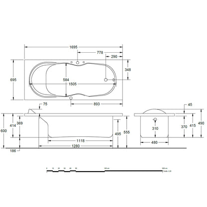 Vasca idromassaggio Relax Idrosystem Sonia 170x70 by CeramicStore | Lo specialista del tuo bagno