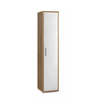 Colonna Multiuso con 4 ripiani di cui 2 regolabili finitura Struttura Noce Stelvio / Finitura Frontale Ossido Bianco by Sarmog by CeramicStore | Lo specialista del tuo bagno
