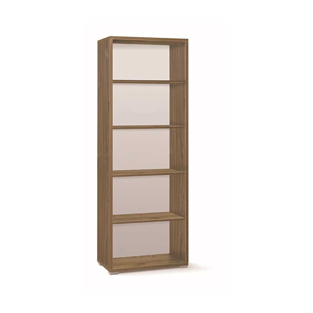 Libreria a giorno con 4 ripiani di cui 2 regolabili finitura Noce Stelvio by Sarmog by CeramicStore | Lo specialista del tuo bagno
