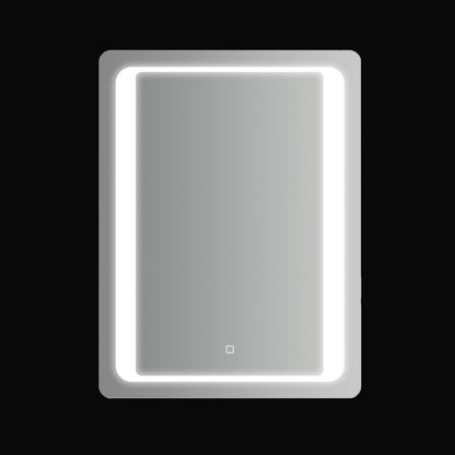 Specchio rettangolare ad angoli smussati con striscia led integrata accensione touch 60x80h cm by CeramicStore | Lo specialista del tuo bagno