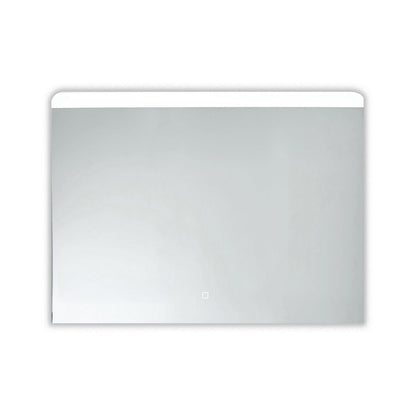 Specchio rettangolare con striscia led integrata in alto accensione touch 100x70h cm by CeramicStore | Lo specialista del tuo bagno