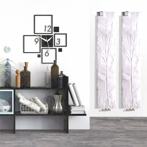 Termoarredo a piastra modello Ginko 110x30 cm interasse 5 cm - Bianco by CeramicStore | Lo specialista del tuo bagno