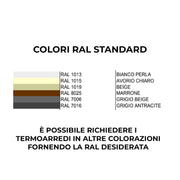 Termoarredo elettrico a piastra modello Curve 110x60 cm - Bianco by CeramicStore | Lo specialista del tuo bagno