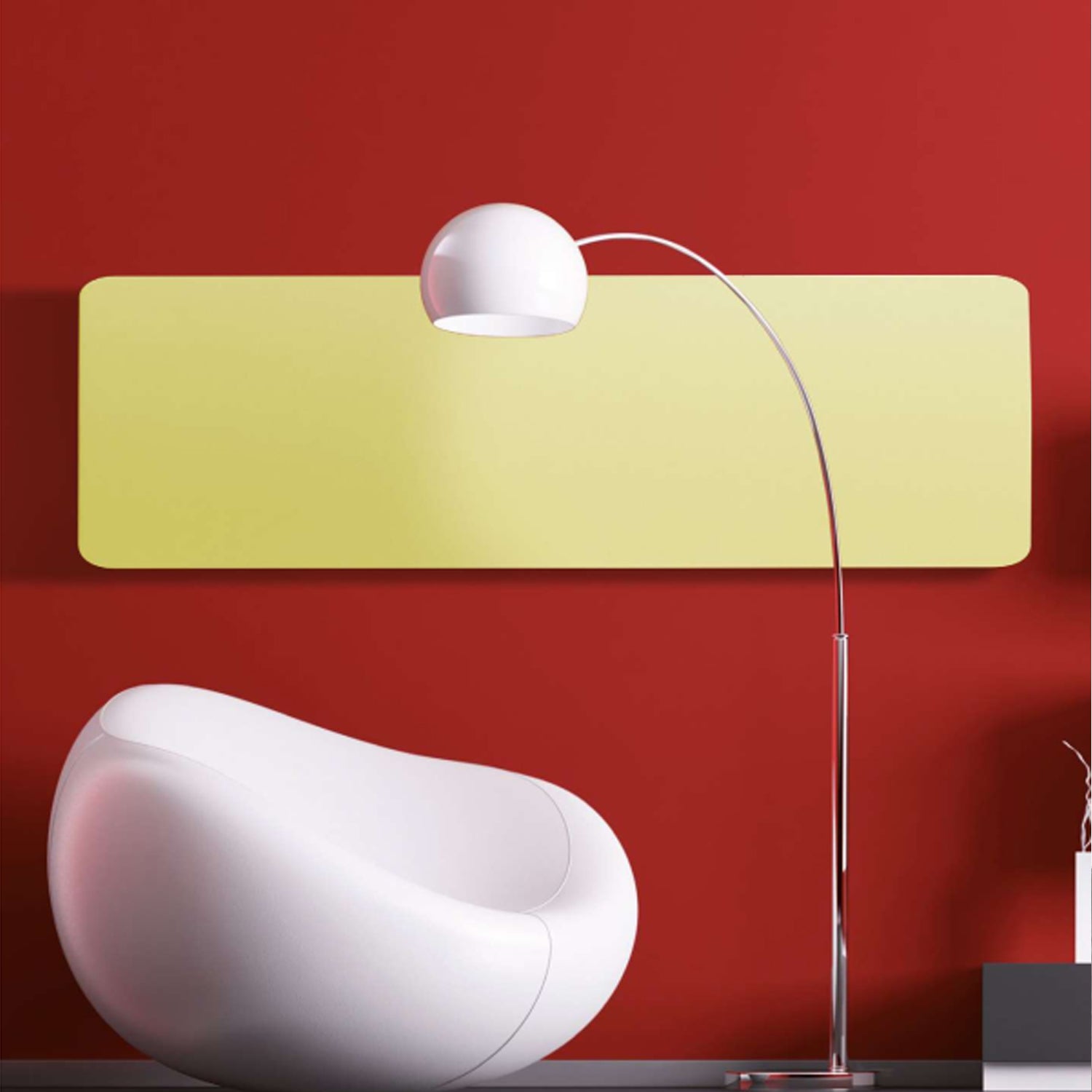 Termoarredo elettrico a piastra modello Curve 160x40 cm - Bianco by CeramicStore | Lo specialista del tuo bagno