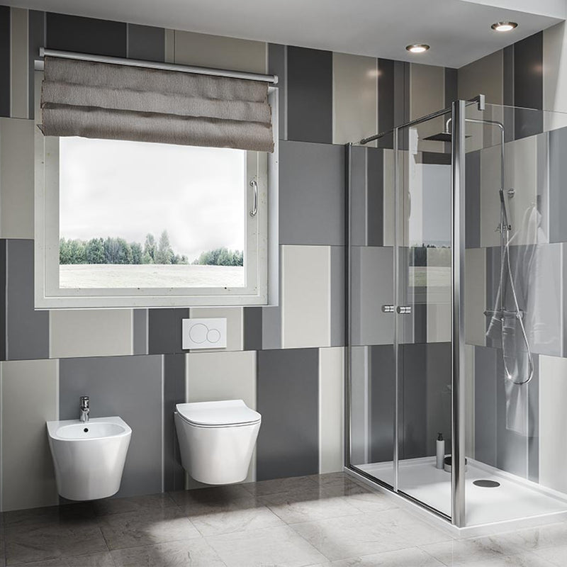 Sanitari sospesi con copriwater soft close BathCore serie Eira L 36 x P 53 cm €“ Bianco lucido by CeramicStore | Lo specialista del tuo bagno