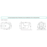 Sanitari sospesi con copriwater soft close BathCore serie Eira L 36 x P 53 cm €“ Bianco lucido by CeramicStore | Lo specialista del tuo bagno