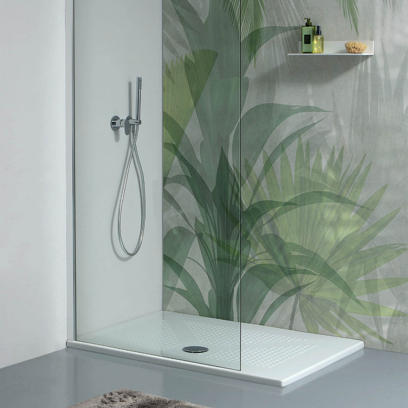 Piatto doccia rettangolare in ceramica DocciaGo 70x90 cm - Bianco opaco