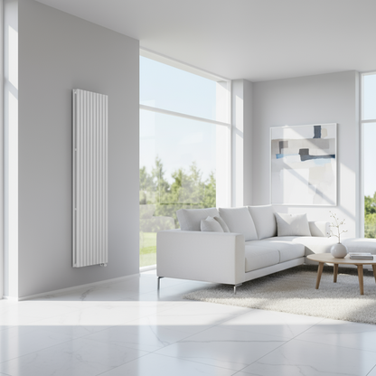 Termoarredo idraulico Singolo modello Piano 1800x600 mm e 1111W - Bianco