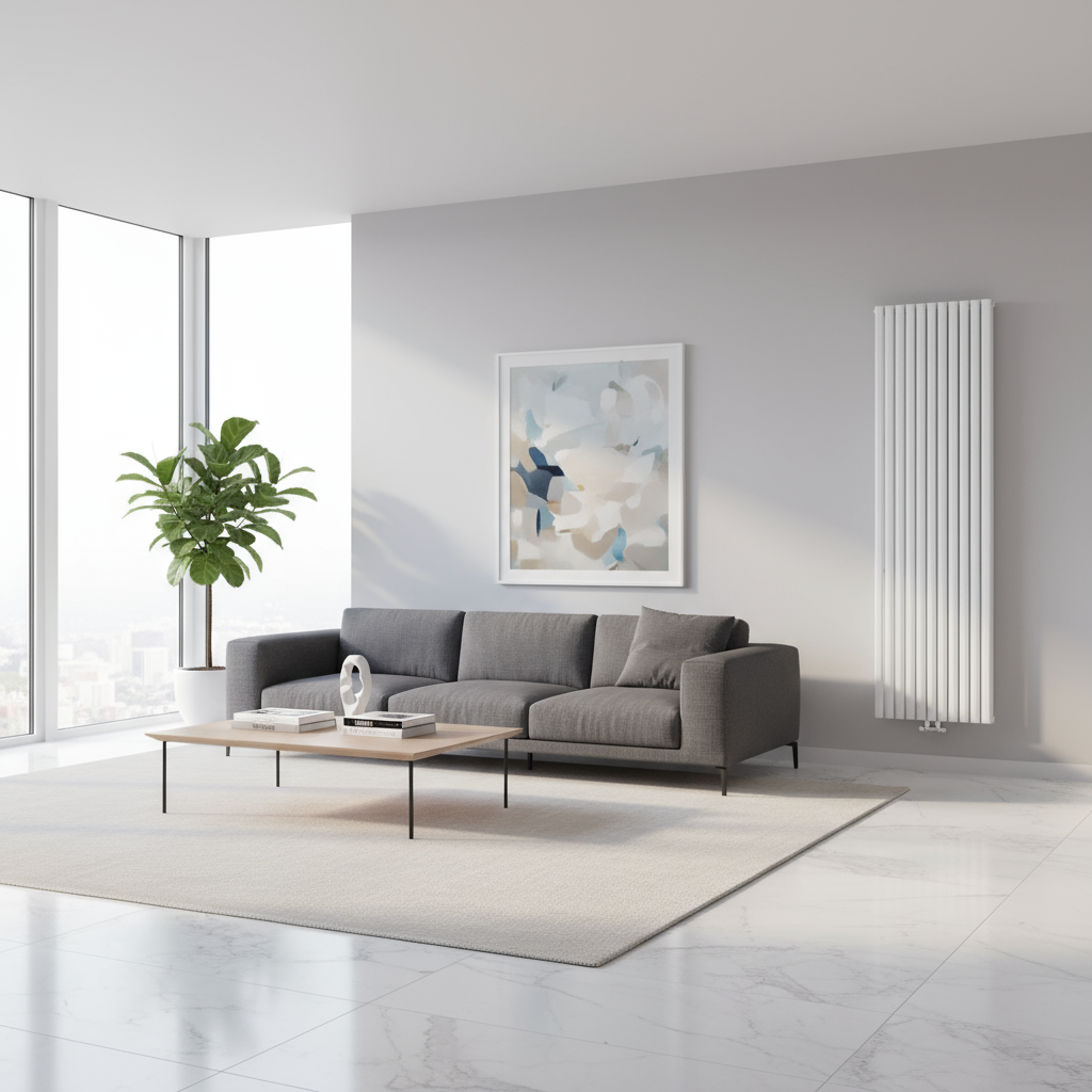 Toallero hidráulico Doble modelo Plano 1800x600 mm y 2165W - Blanco