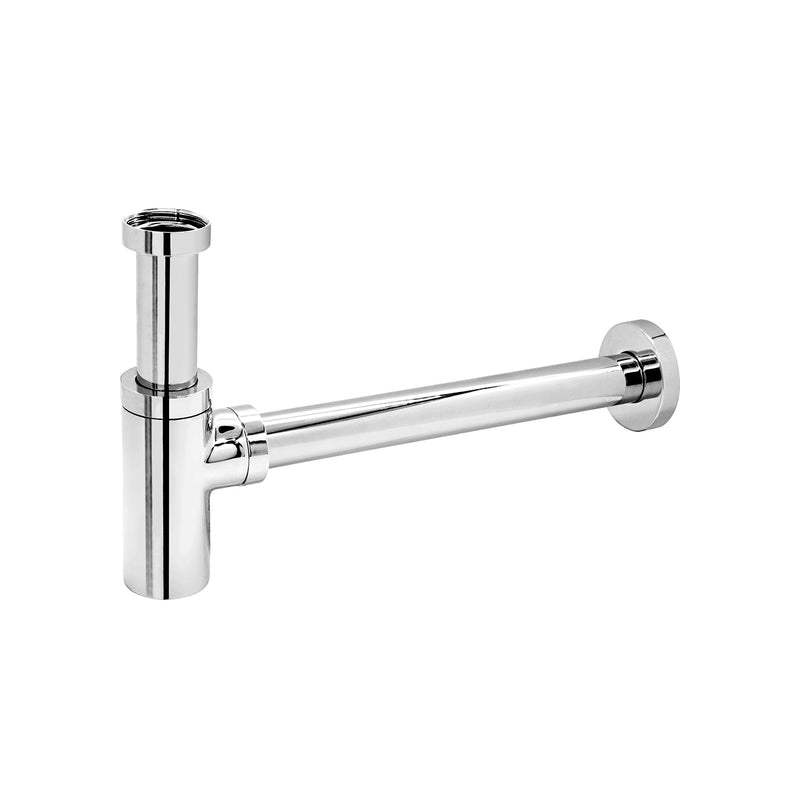 Sifone lavabo telescopico a bottiglia in ottone cromato 12-32 cm con piletta in ottone by CeramicStore | Lo specialista del tuo bagno