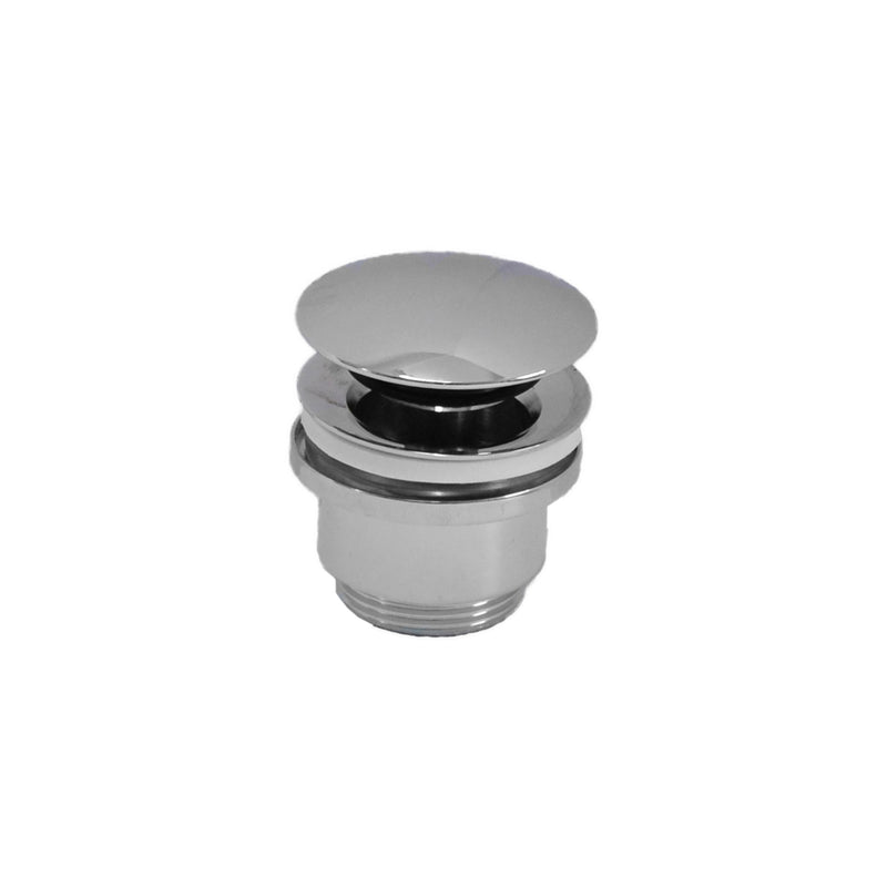 Set 2 Sifoni telescopici a bottiglia in ottone cromato 12-32 cm con 2 pilette click clack in ottone per lavabi senza troppo pieno by CeramicStore | Lo specialista del tuo bagno