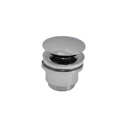 Set 2 Sifoni estensibili in acciaio inox 35-40 cm con 2 pilette click clack in ottone per lavabi senza troppo pieno by CeramicStore | Lo specialista del tuo bagno